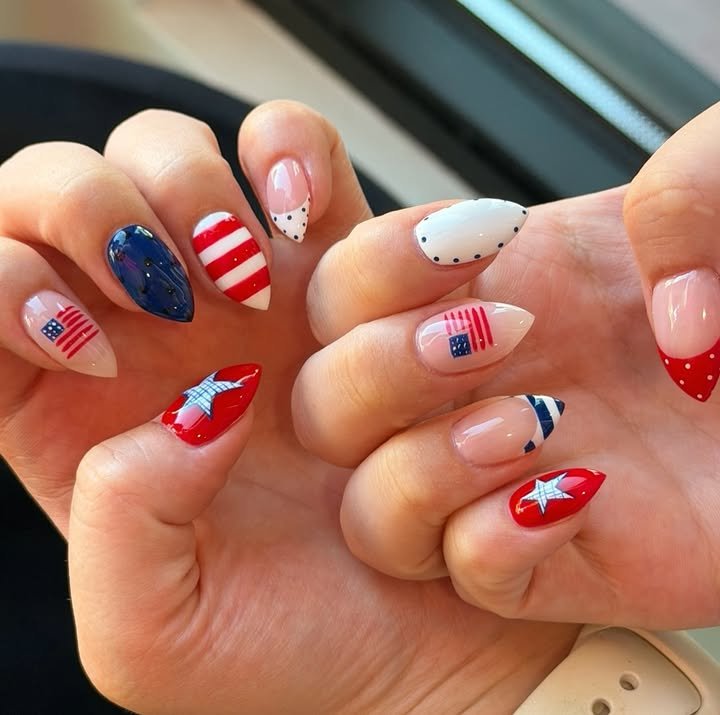 23 Cute July Nail Ideas That Are Absolutely Stunning july nail ideas1 (10)