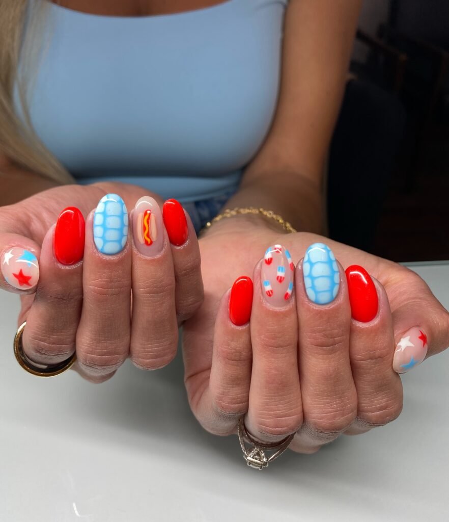 23 Cute July Nail Ideas That Are Absolutely Stunning july nail ideas1 (15)