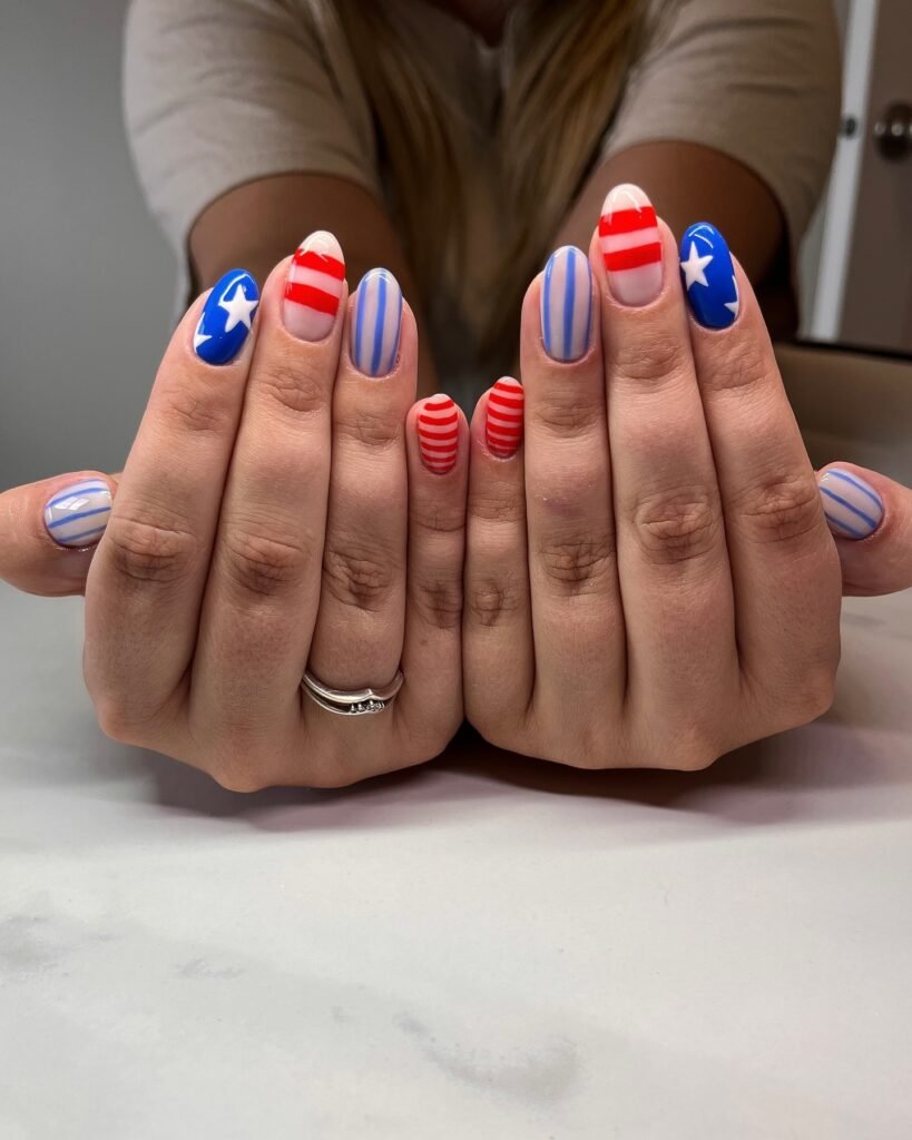 23 Cute July Nail Ideas That Are Absolutely Stunning july nail ideas1 (16)