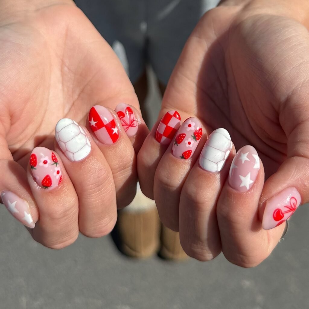 23 Cute July Nail Ideas That Are Absolutely Stunning july nail ideas1 (17)