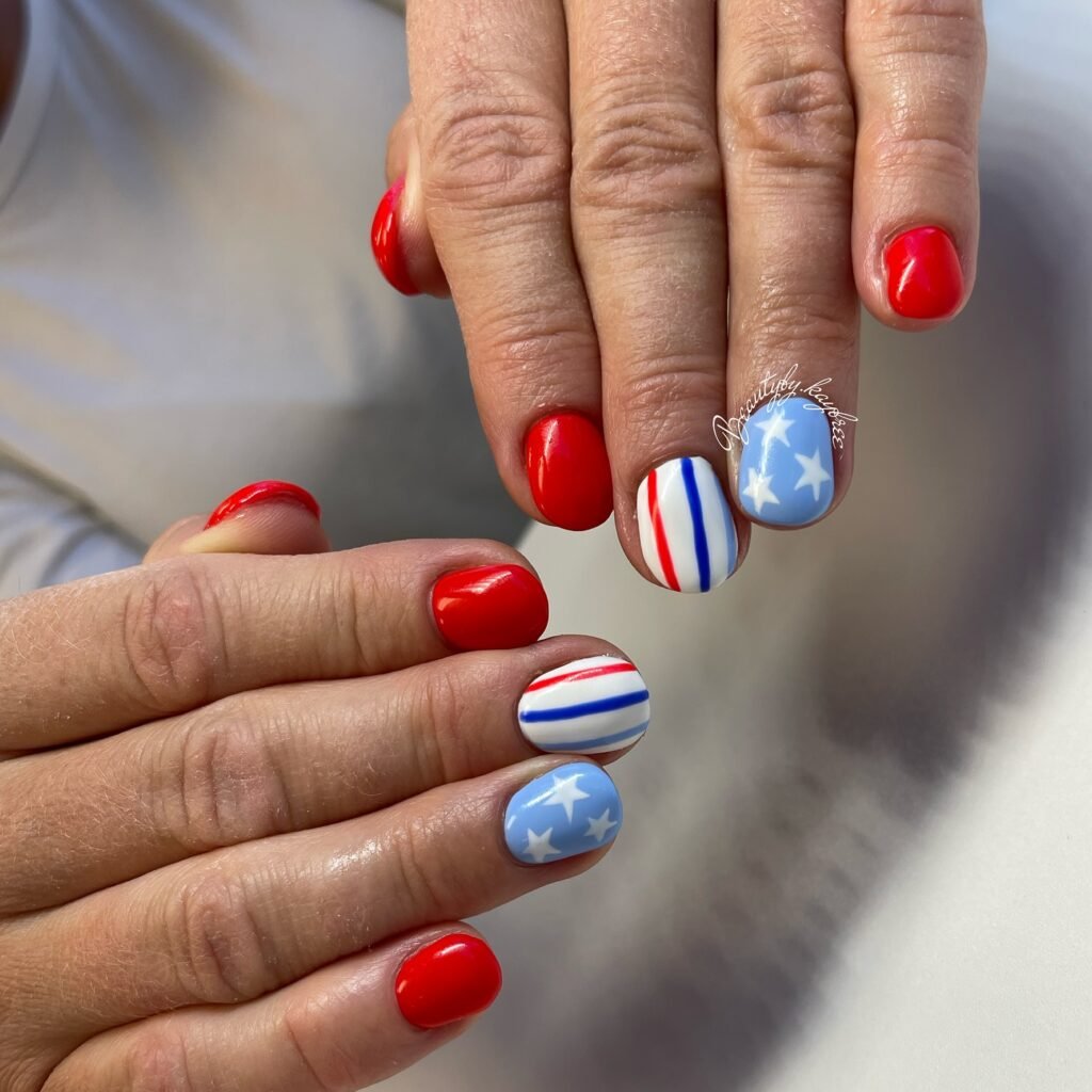 23 Cute July Nail Ideas That Are Absolutely Stunning july nail ideas1 (2)