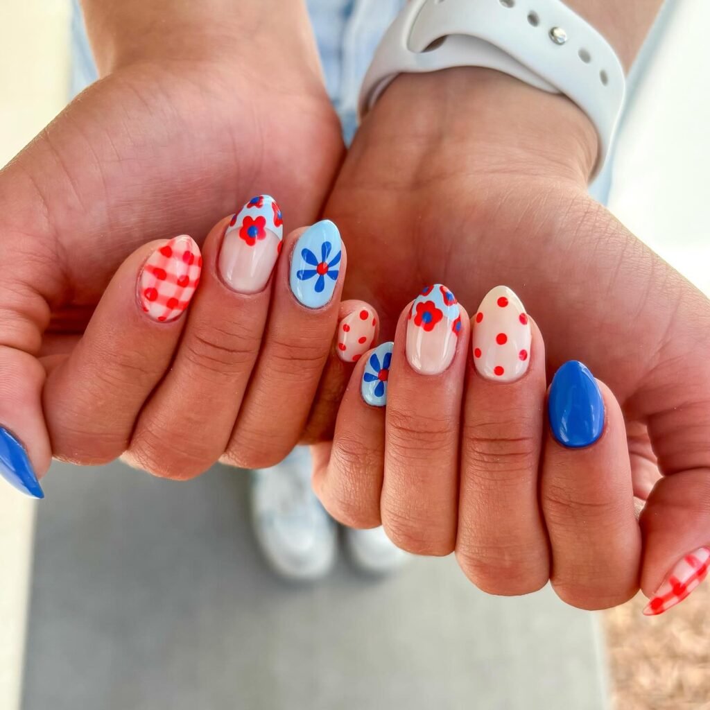 23 Cute July Nail Ideas That Are Absolutely Stunning july nail ideas1 (6)