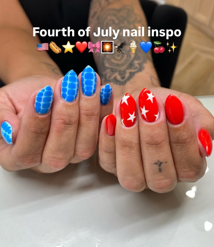 23 Cute July Nail Ideas That Are Absolutely Stunning july nail ideas1 (7)