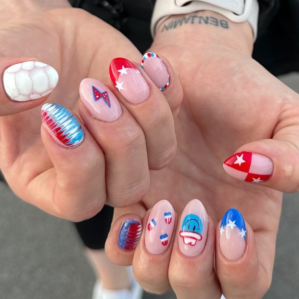 23 Cute July Nail Ideas That Are Absolutely Stunning july nail ideas2