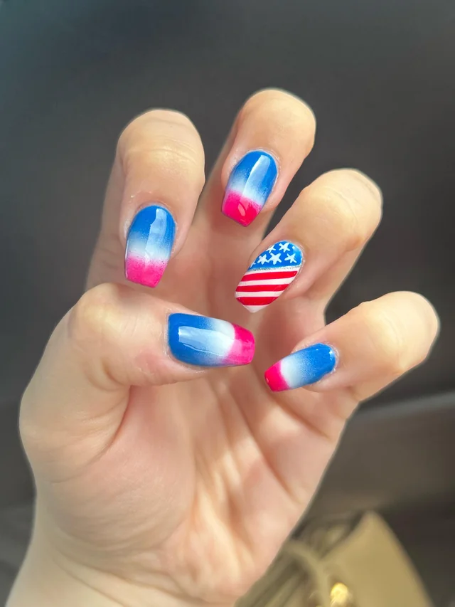 23 Cute July Nail Ideas That Are Absolutely Stunning just sharing my 4th of july nails v0 y32r7h8zro9f1