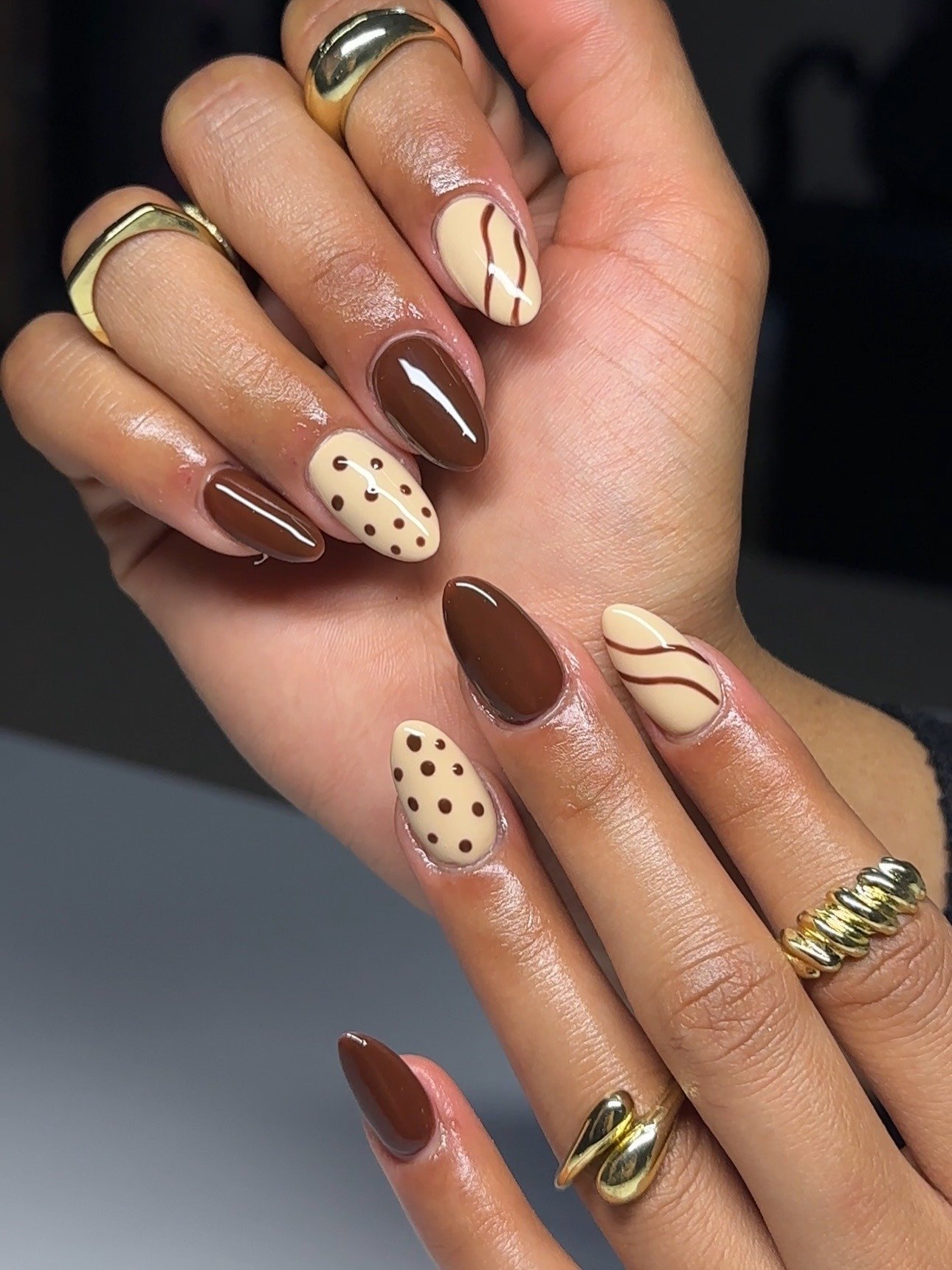 Brown Nails Are the Perfect Fall Mani—20 Gorgeous Ideas brown nail ideas 18