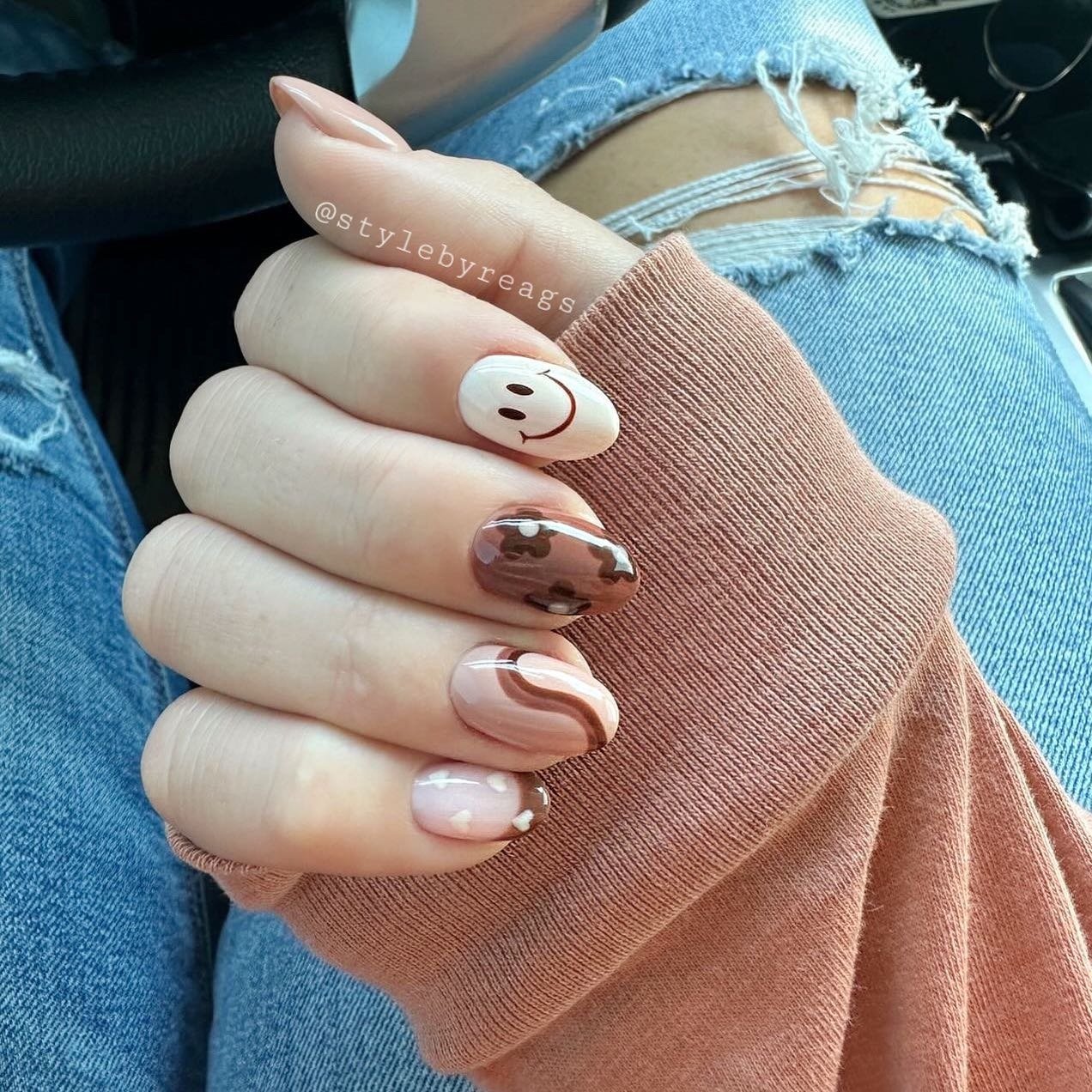 Brown Nails Are the Perfect Fall Mani—20 Gorgeous Ideas brown nail ideas 5