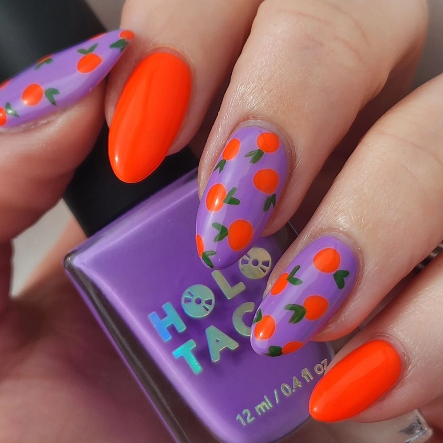 citrus orange nail ideas 11