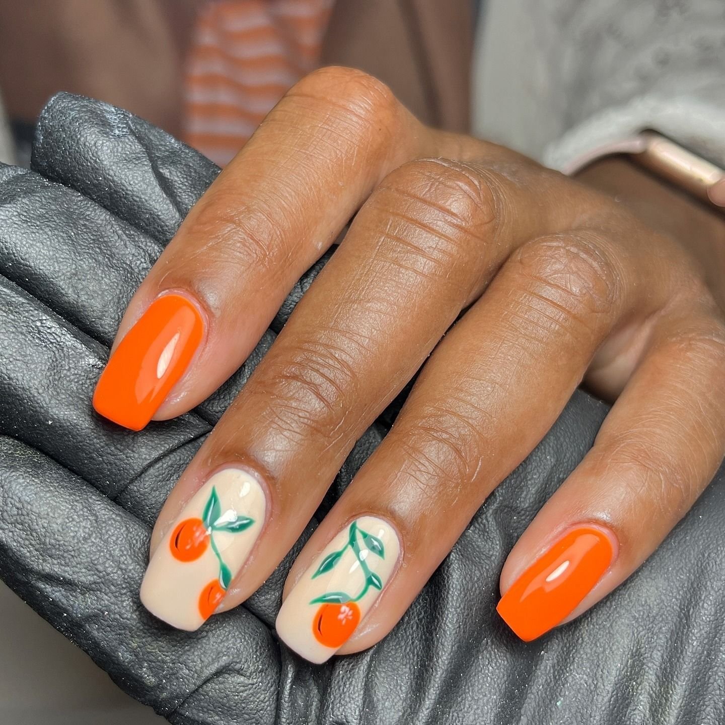 citrus orange nail ideas 16