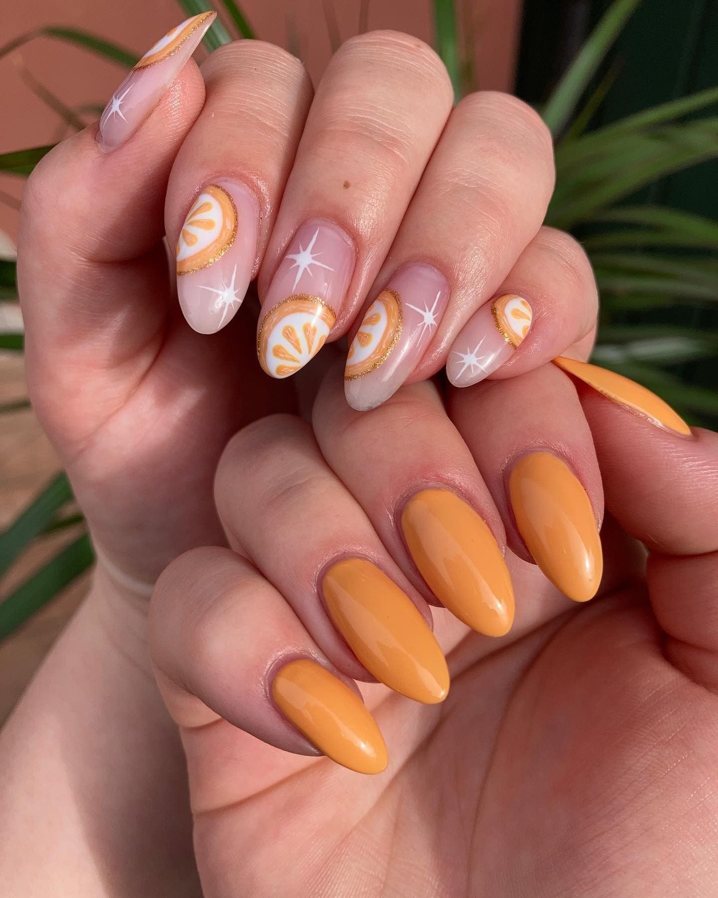 citrus orange nail ideas 18