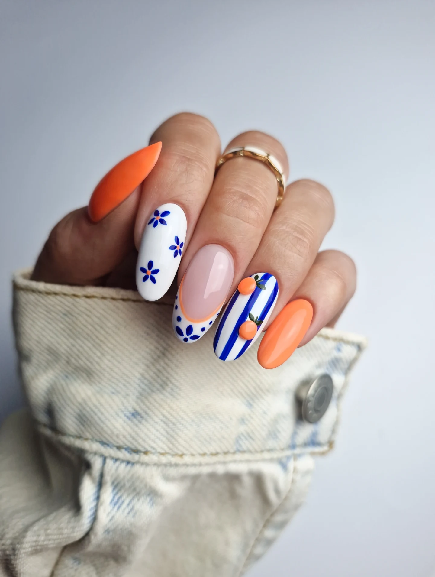 citrus orange nail ideas 2