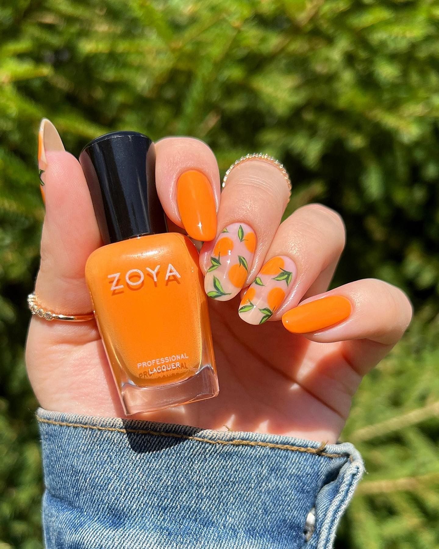 citrus orange nail ideas 21