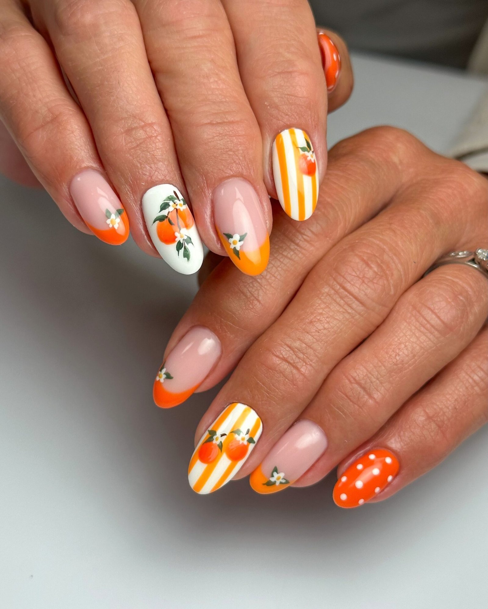 citrus orange nail ideas 3 scaled
