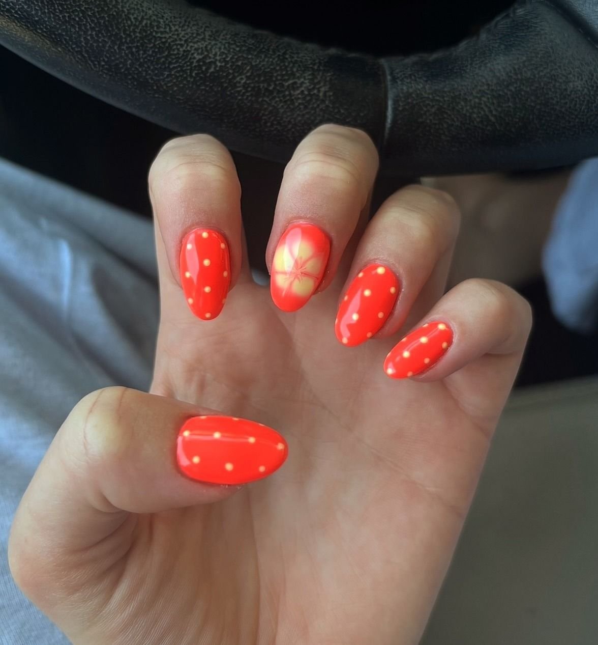 20 Orange Nails You'll Want to Copy This Year orange nail ideas 2 7
