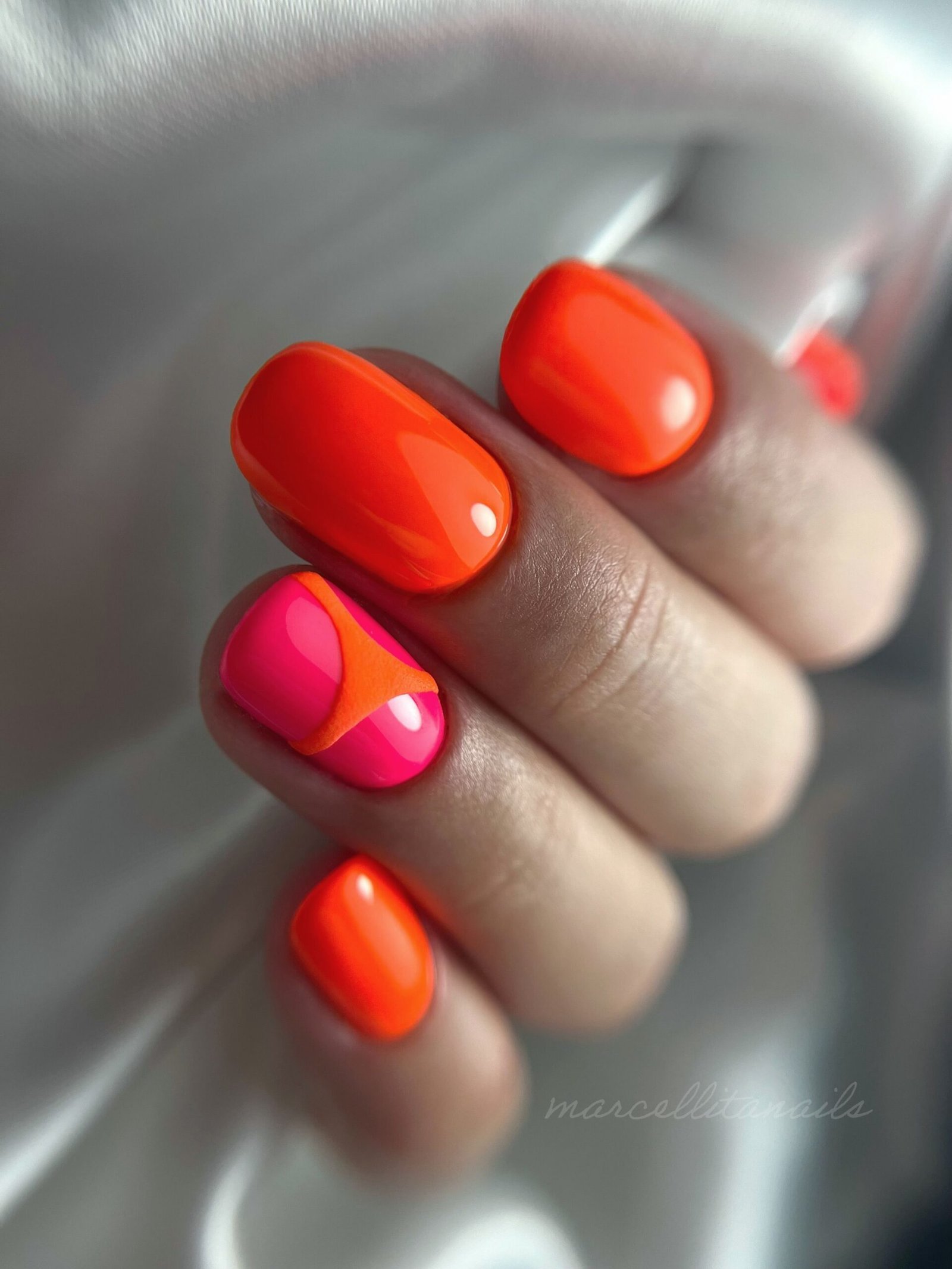 20 Orange Nails You'll Want to Copy This Year orange nail ideas 2 8 scaled