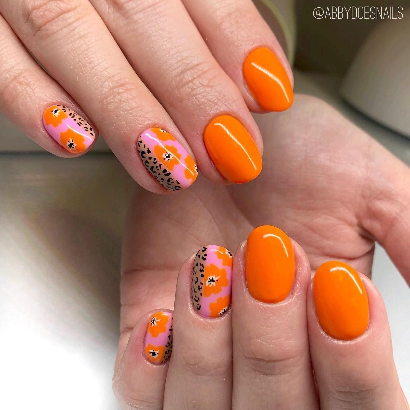 20 Orange Nails You'll Want to Copy This Year orange nail ideas 6 1