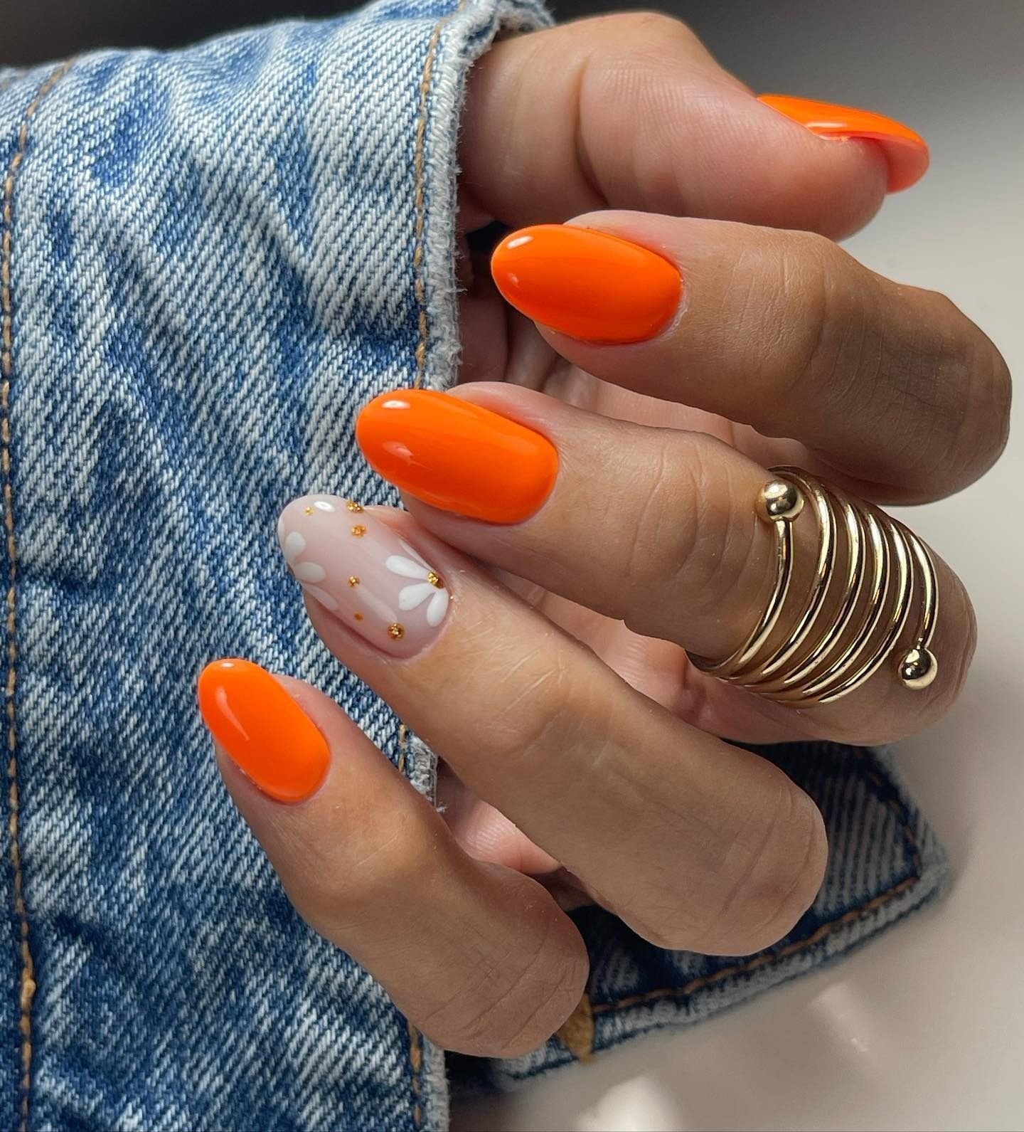 20 Orange Nails You'll Want to Copy This Year orange nail ideas 7