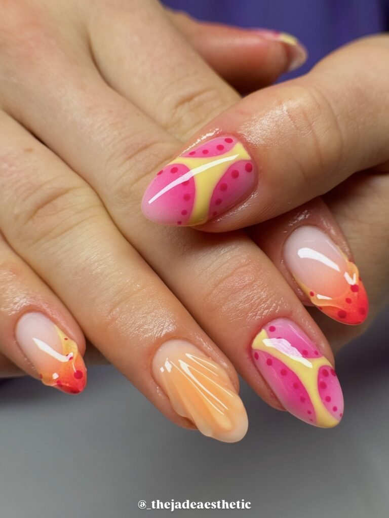 sunset nail ideas 21
