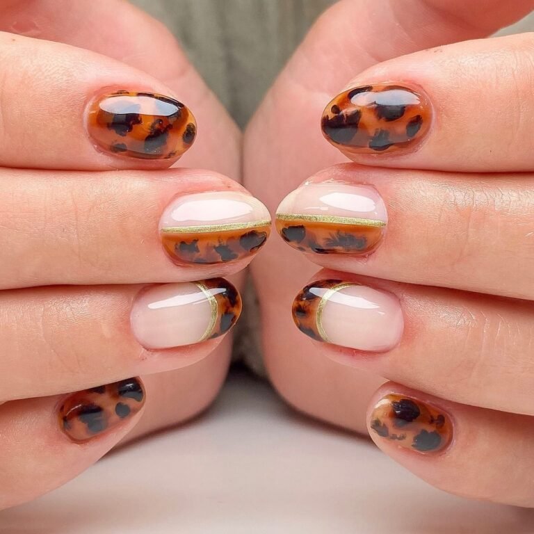 tortoise shell nail ideas 1 8
