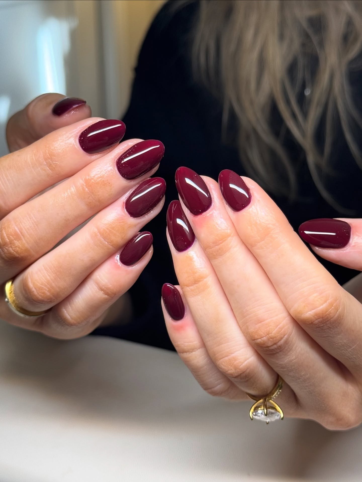 22 Burgundy Fall Nails: Easy and Stylish Autumn Nail Looks imageye burgundy fall nails 1