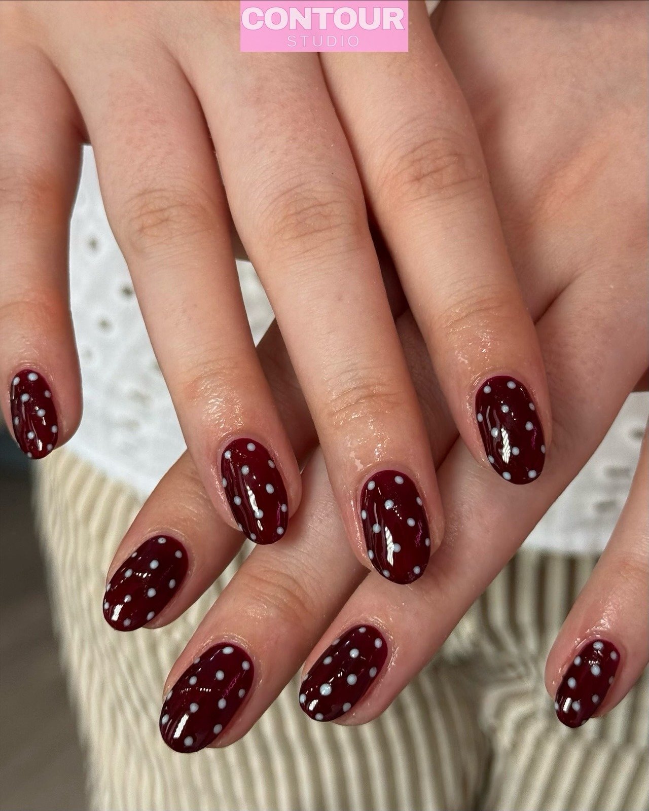 22 Burgundy Fall Nails: Easy and Stylish Autumn Nail Looks imageye burgundy fall nails 16