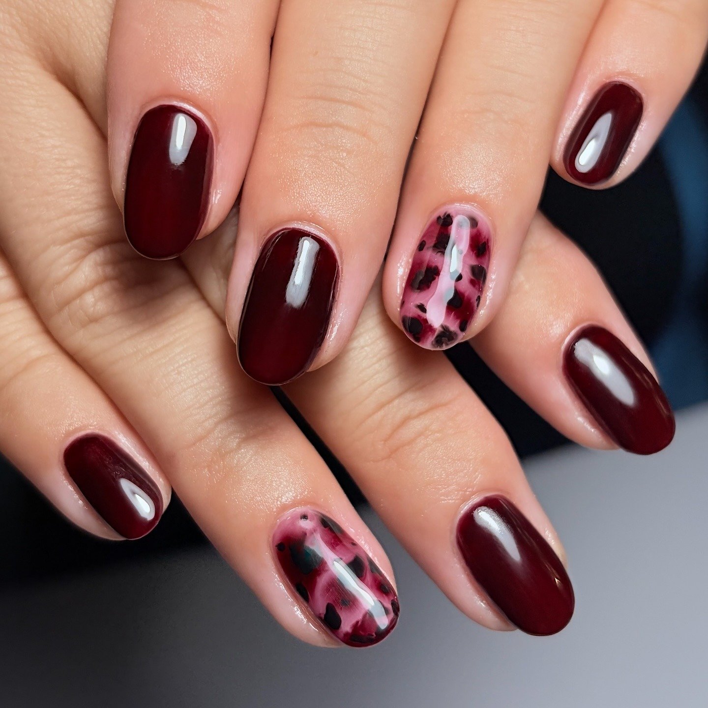 22 Burgundy Fall Nails: Easy and Stylish Autumn Nail Looks imageye burgundy fall nails 19