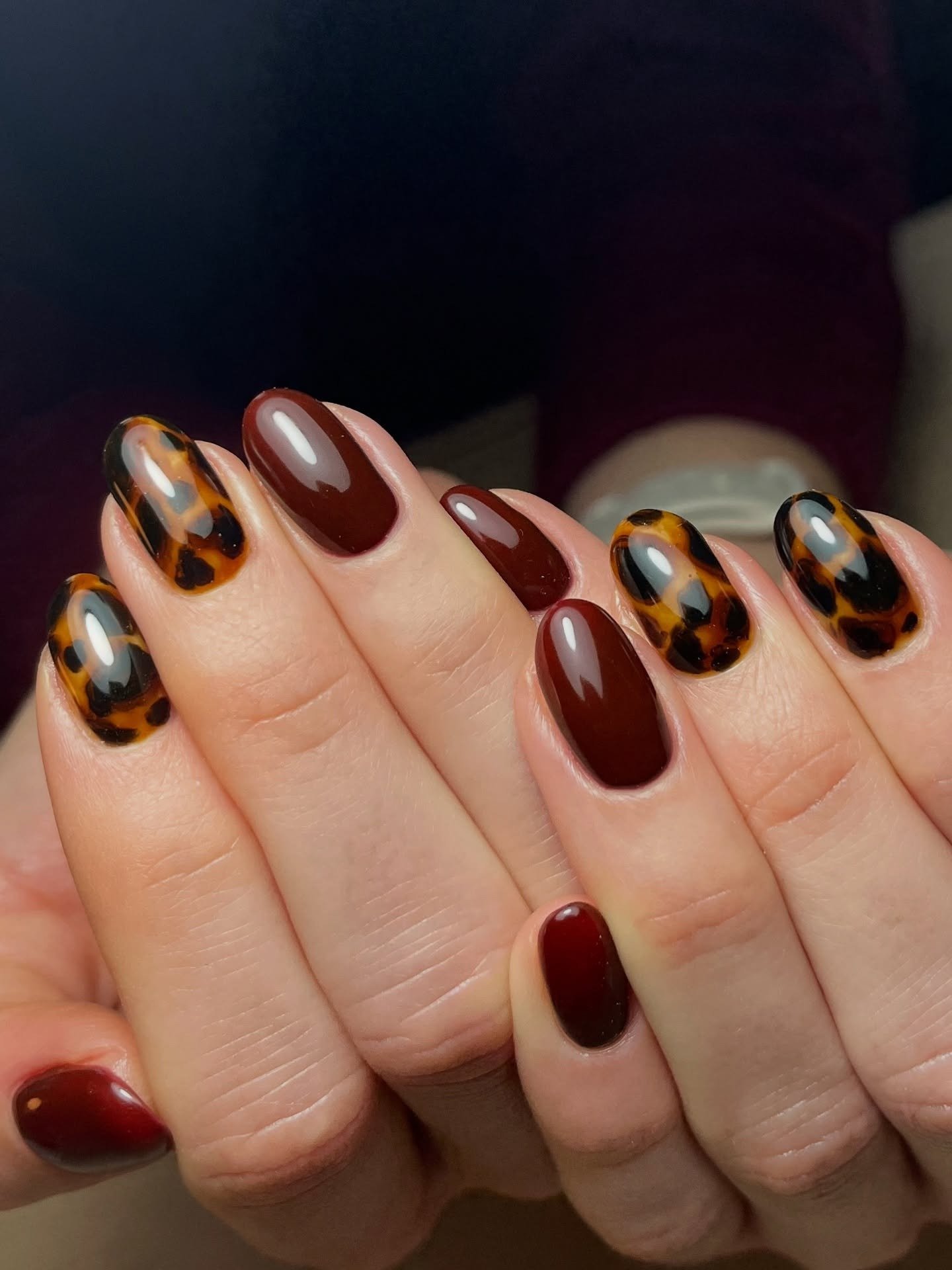 22 Burgundy Fall Nails: Easy and Stylish Autumn Nail Looks imageye burgundy fall nails 5