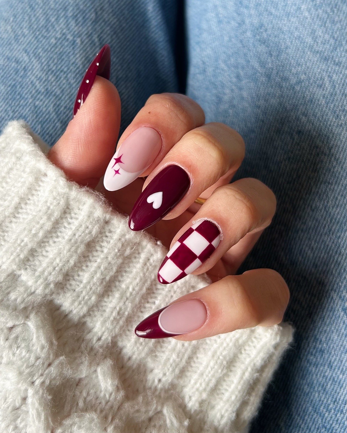 22 Burgundy Fall Nails: Easy and Stylish Autumn Nail Looks imageye pumpkin patch outfits for women 1 2